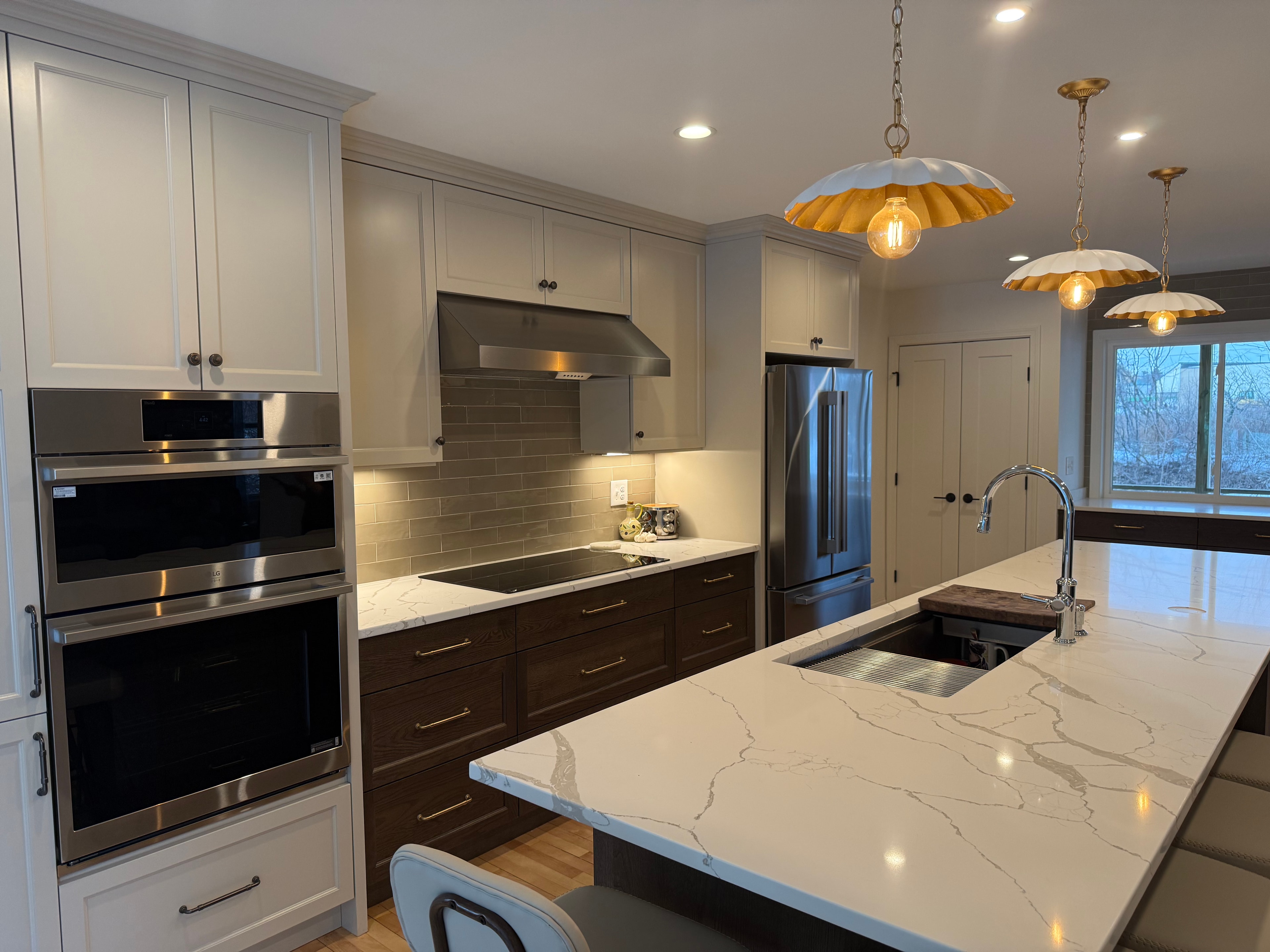 Luxury kitchen renovation by Maine General Contractors