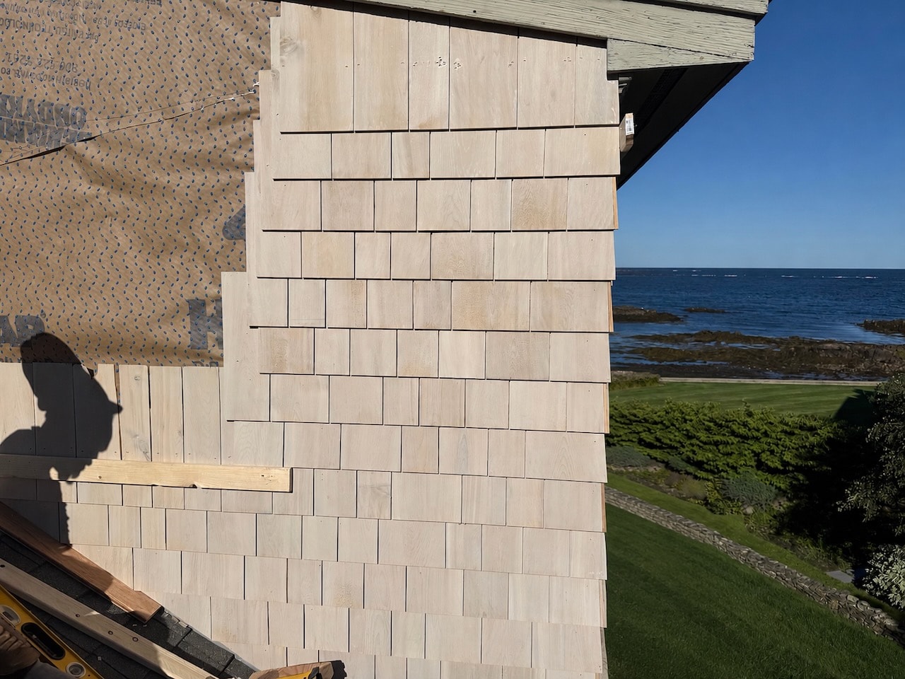 Coastal home dormer addition with ocean view in Kennebunkport by Maine General Contractors